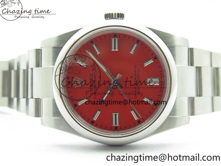 Perpetual 126000 36mm Dial BP SS Bracelet Red on Edition Oyster Best 0217